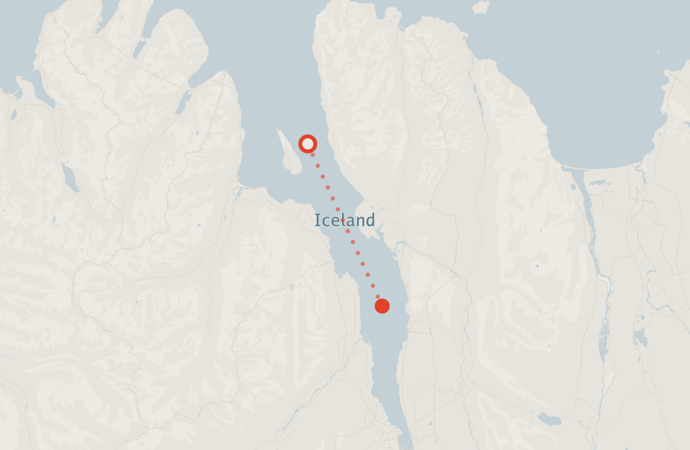 Activity map — real sighting points on an OpenStreetMap basemap