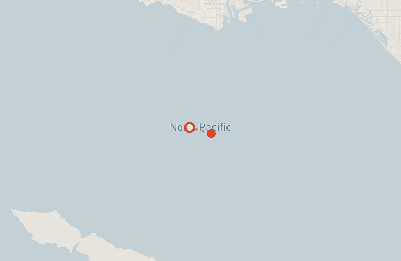 Activity map — real sighting points on an OpenStreetMap basemap