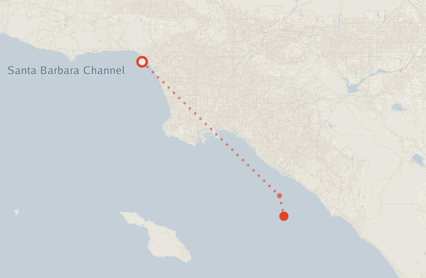 Activity map — real sighting points on an OpenStreetMap basemap