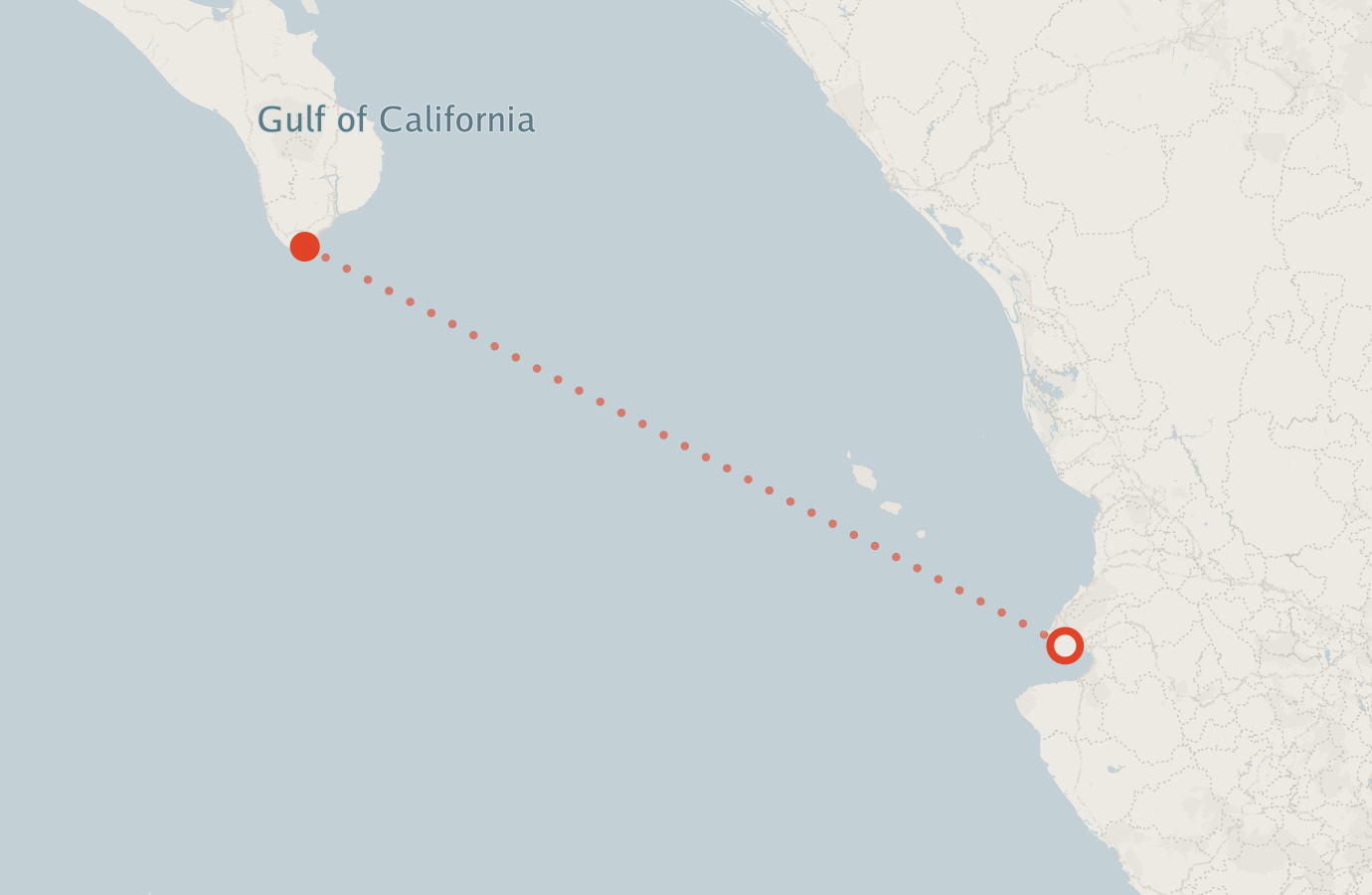 Activity map — real sighting points on an OpenStreetMap basemap