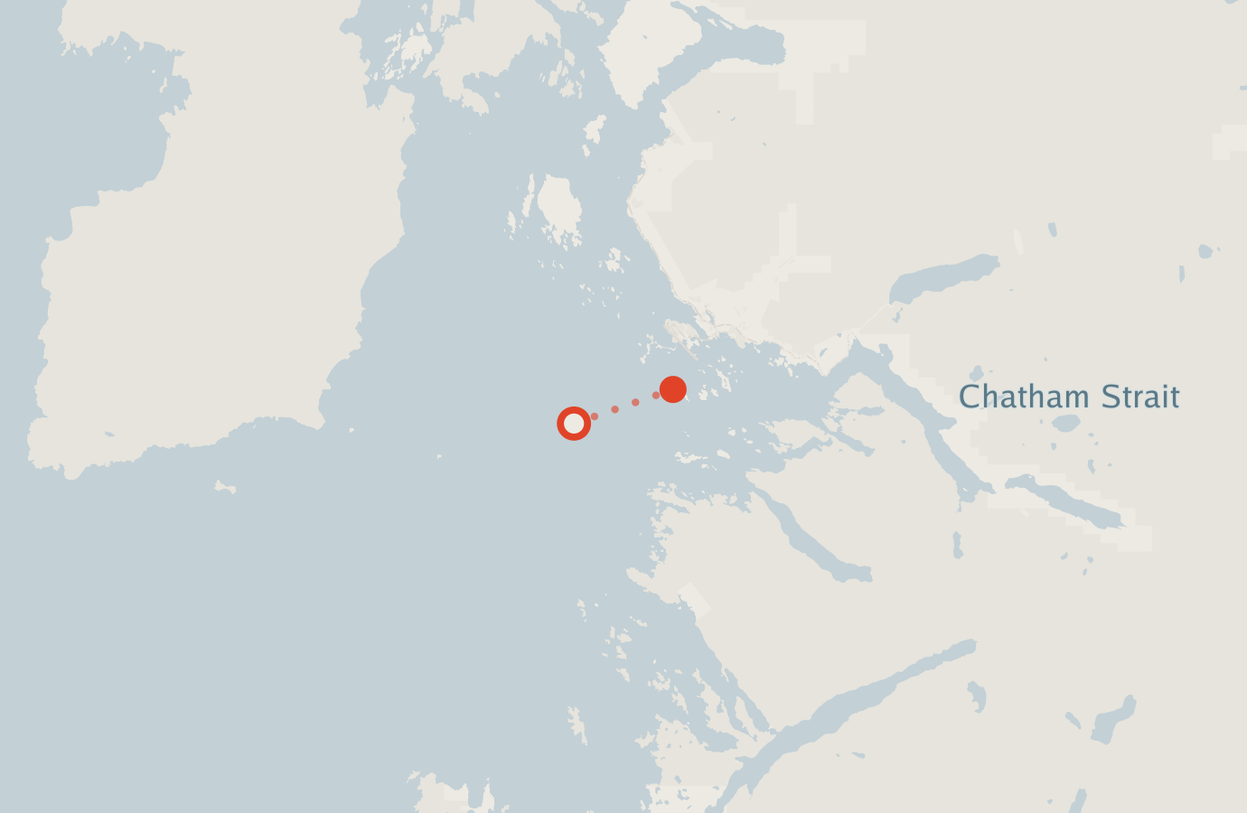 Activity map — real sighting points on an OpenStreetMap basemap