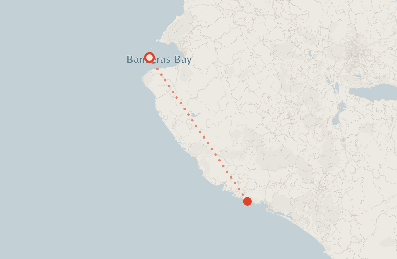 Activity map — real sighting points on an OpenStreetMap basemap