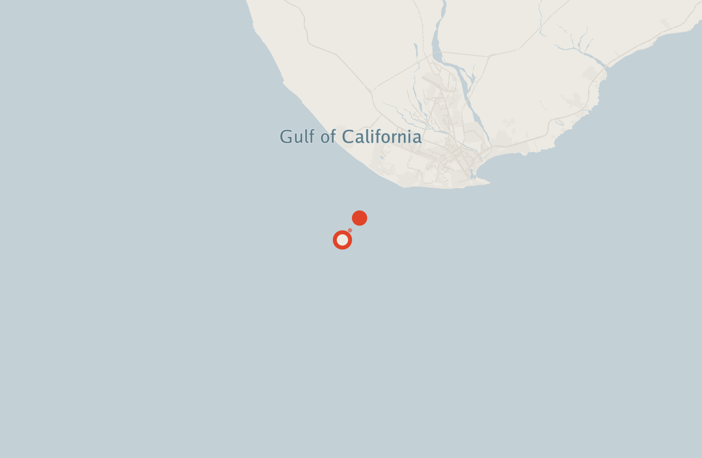 Activity map — real sighting points on an OpenStreetMap basemap
