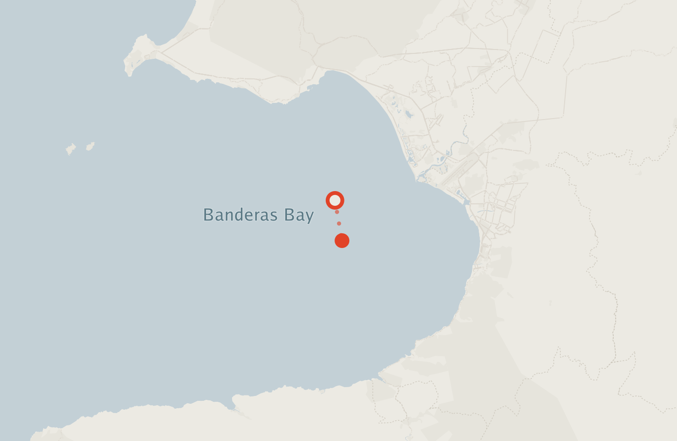 Activity map — real sighting points on an OpenStreetMap basemap
