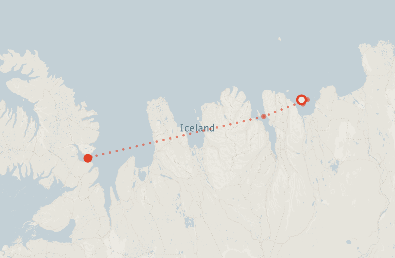 Activity map — real sighting points on an OpenStreetMap basemap