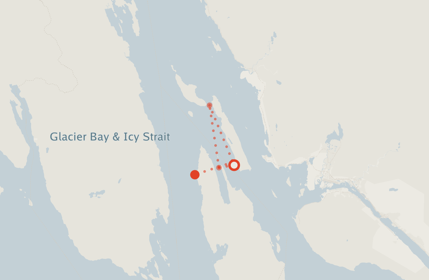 Activity map — real sighting points on an OpenStreetMap basemap