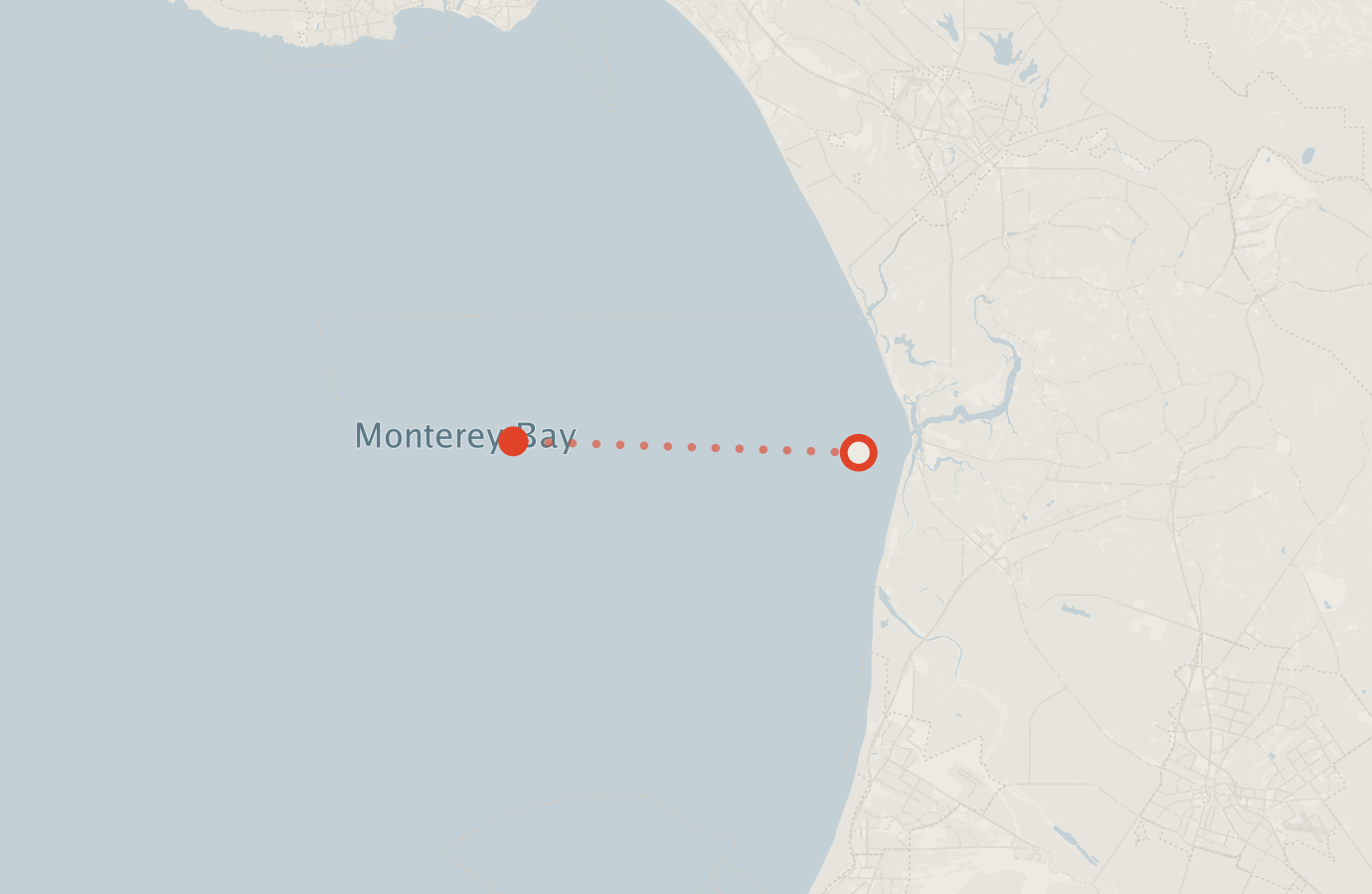 Activity map — real sighting points on an OpenStreetMap basemap
