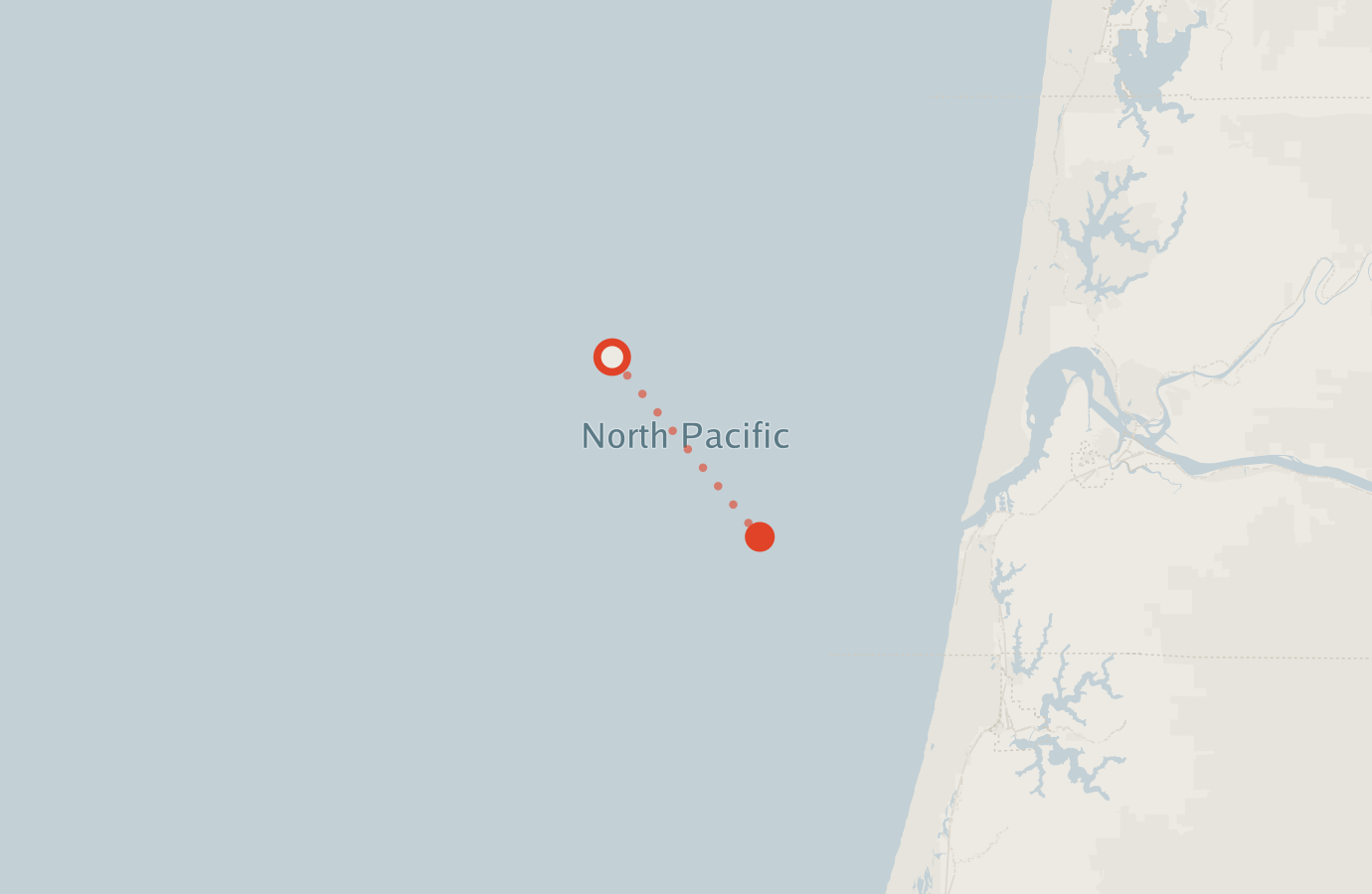 Activity map — real sighting points on an OpenStreetMap basemap