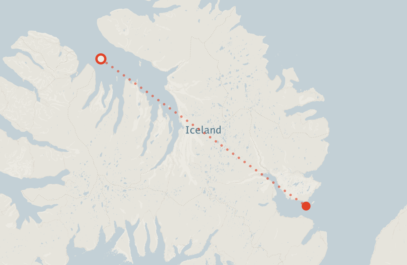Activity map — real sighting points on an OpenStreetMap basemap