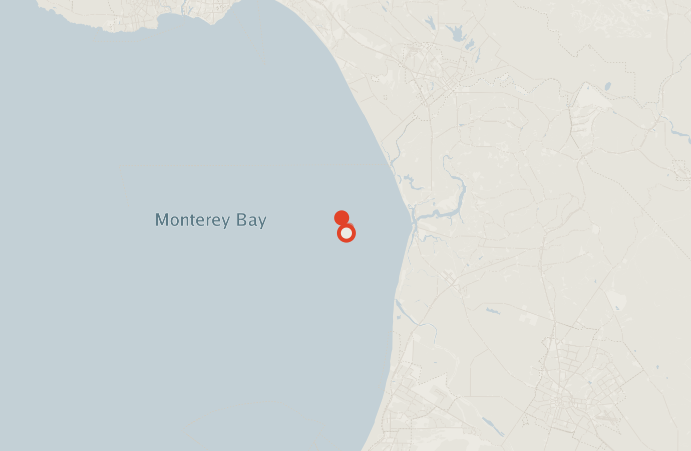 Activity map — real sighting points on an OpenStreetMap basemap