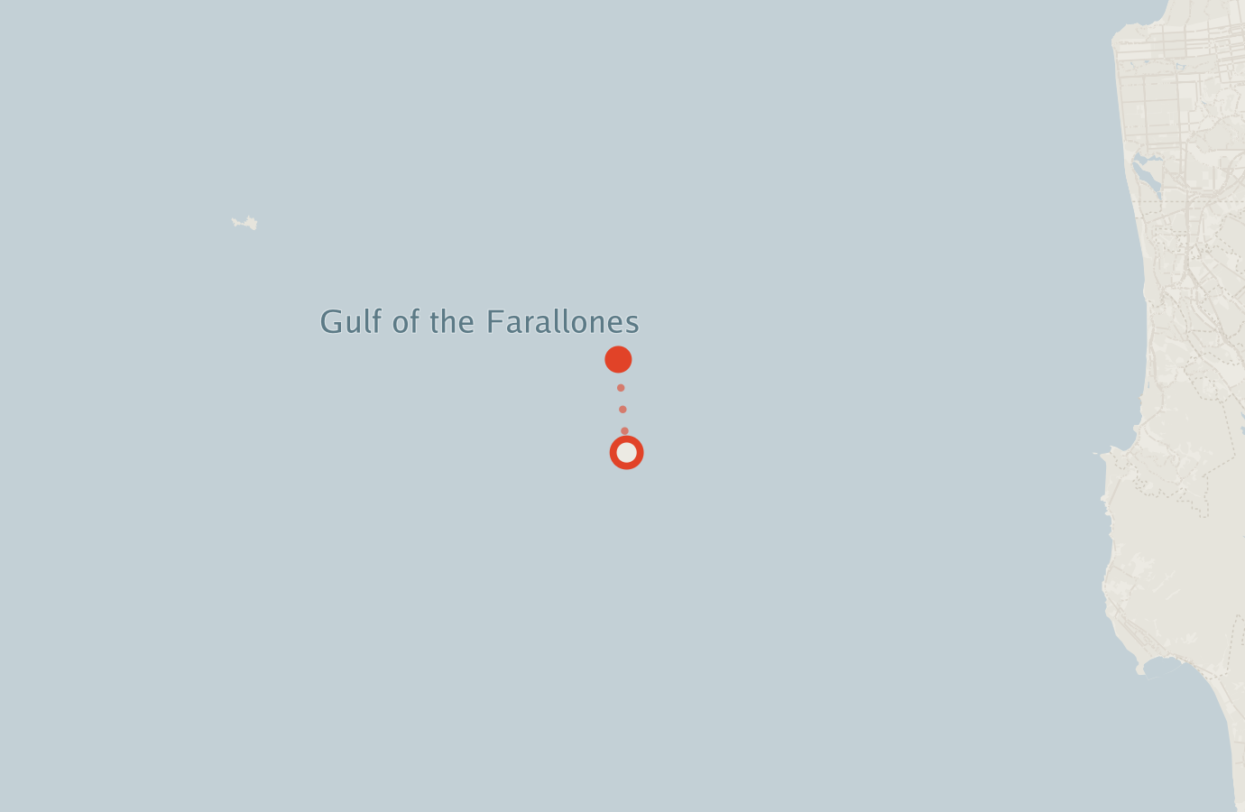Activity map — real sighting points on an OpenStreetMap basemap