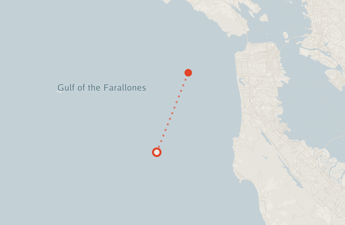Activity map — real sighting points on an OpenStreetMap basemap