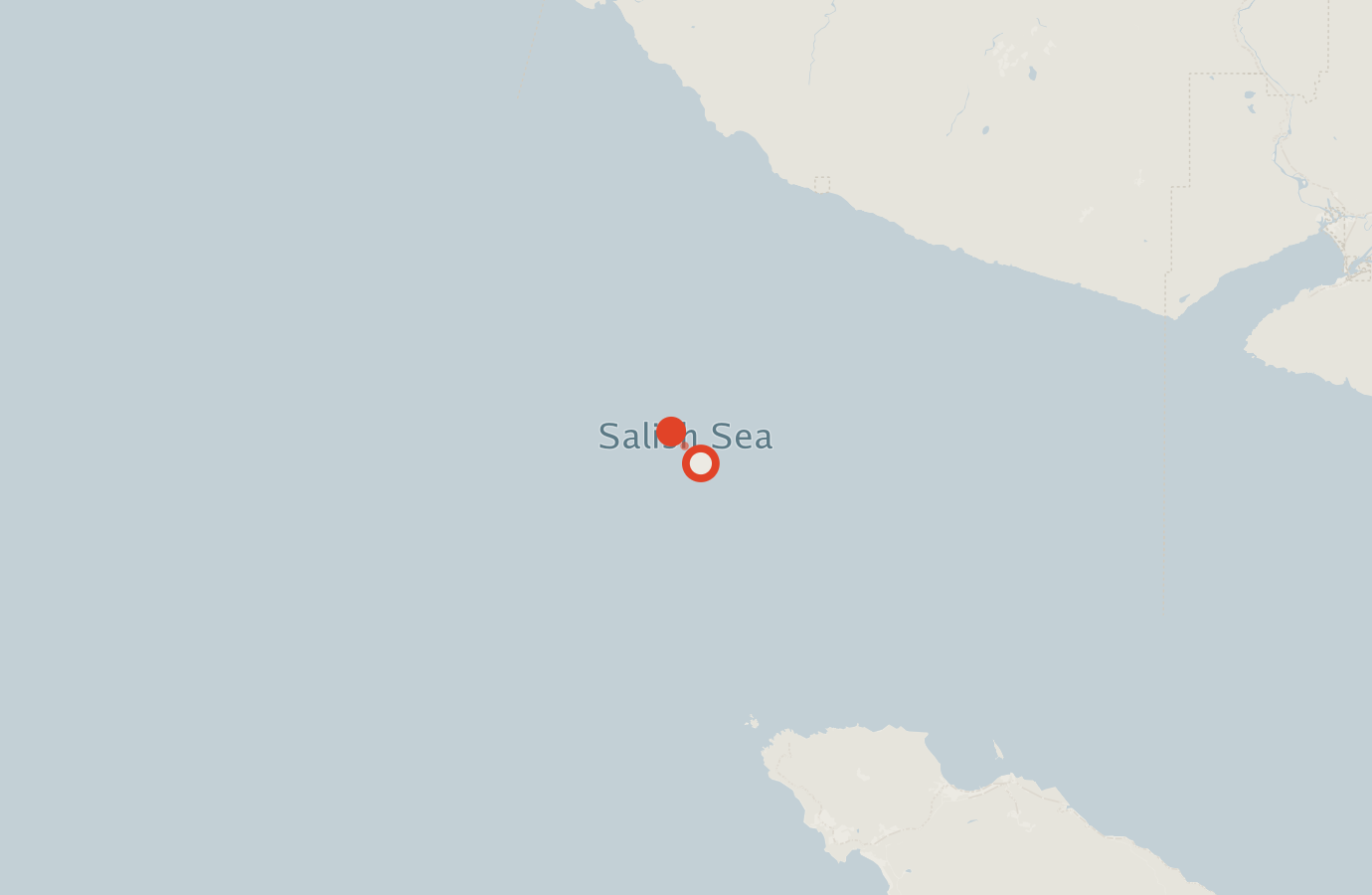 Activity map — real sighting points on an OpenStreetMap basemap