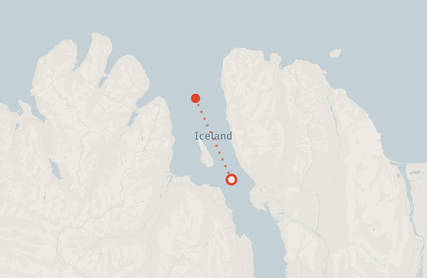 Activity map — real sighting points on an OpenStreetMap basemap