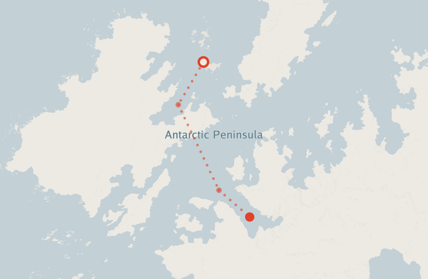 Activity map — real sighting points on an OpenStreetMap basemap