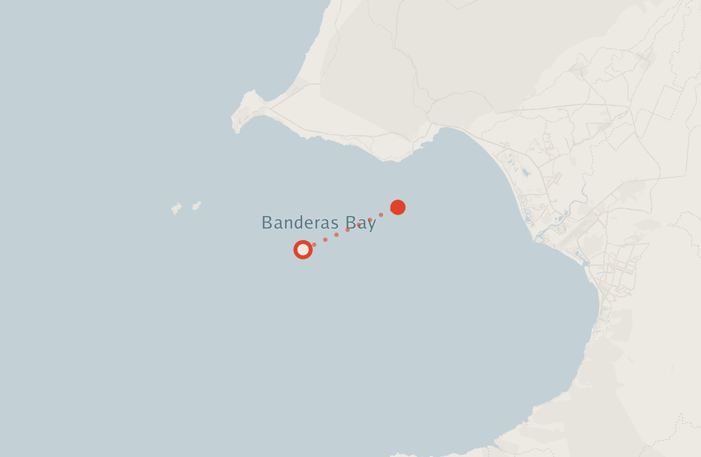 Activity map — real sighting points on an OpenStreetMap basemap
