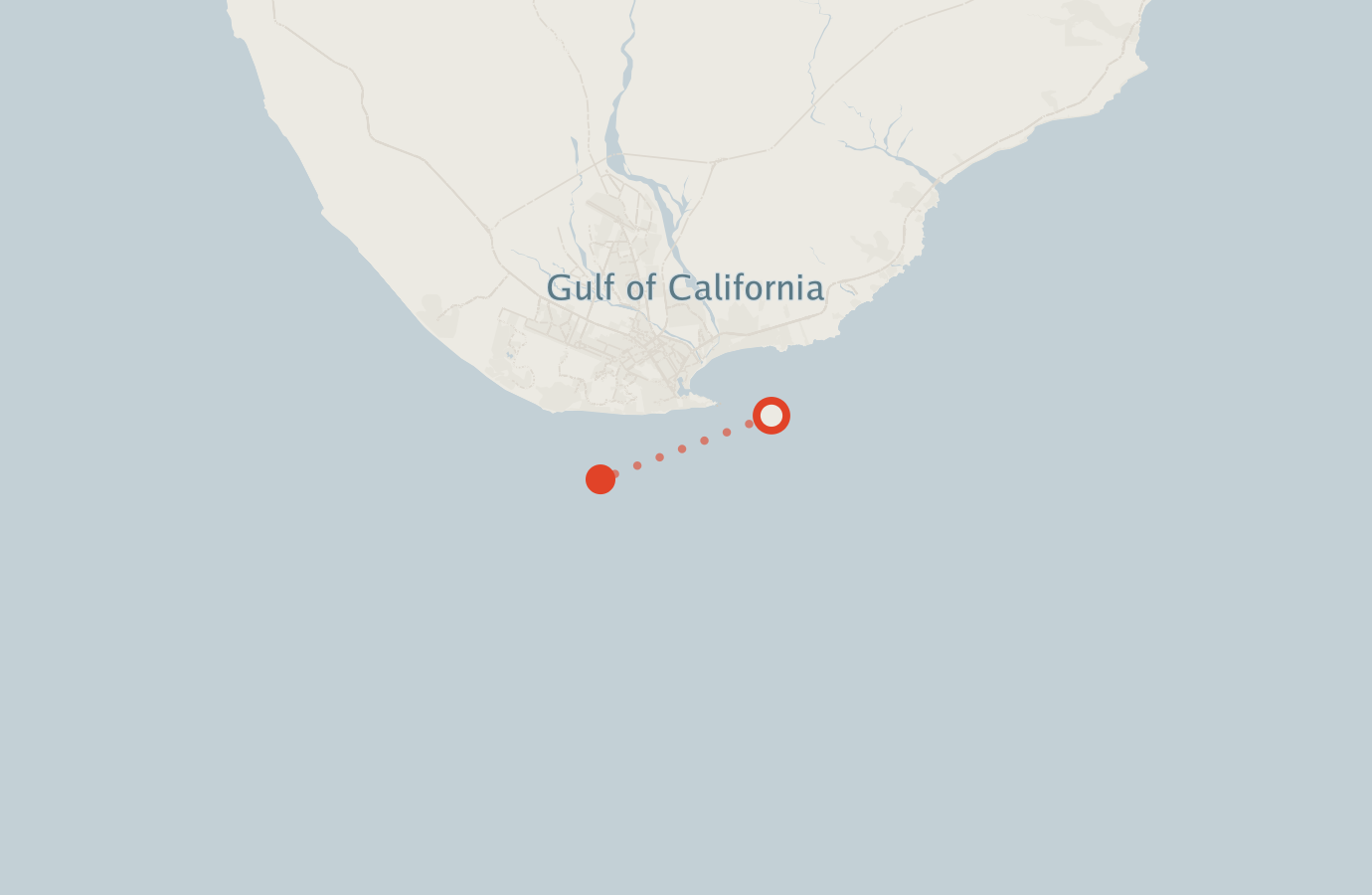 Activity map — real sighting points on an OpenStreetMap basemap