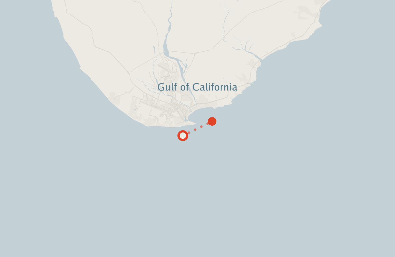 Activity map — real sighting points on an OpenStreetMap basemap