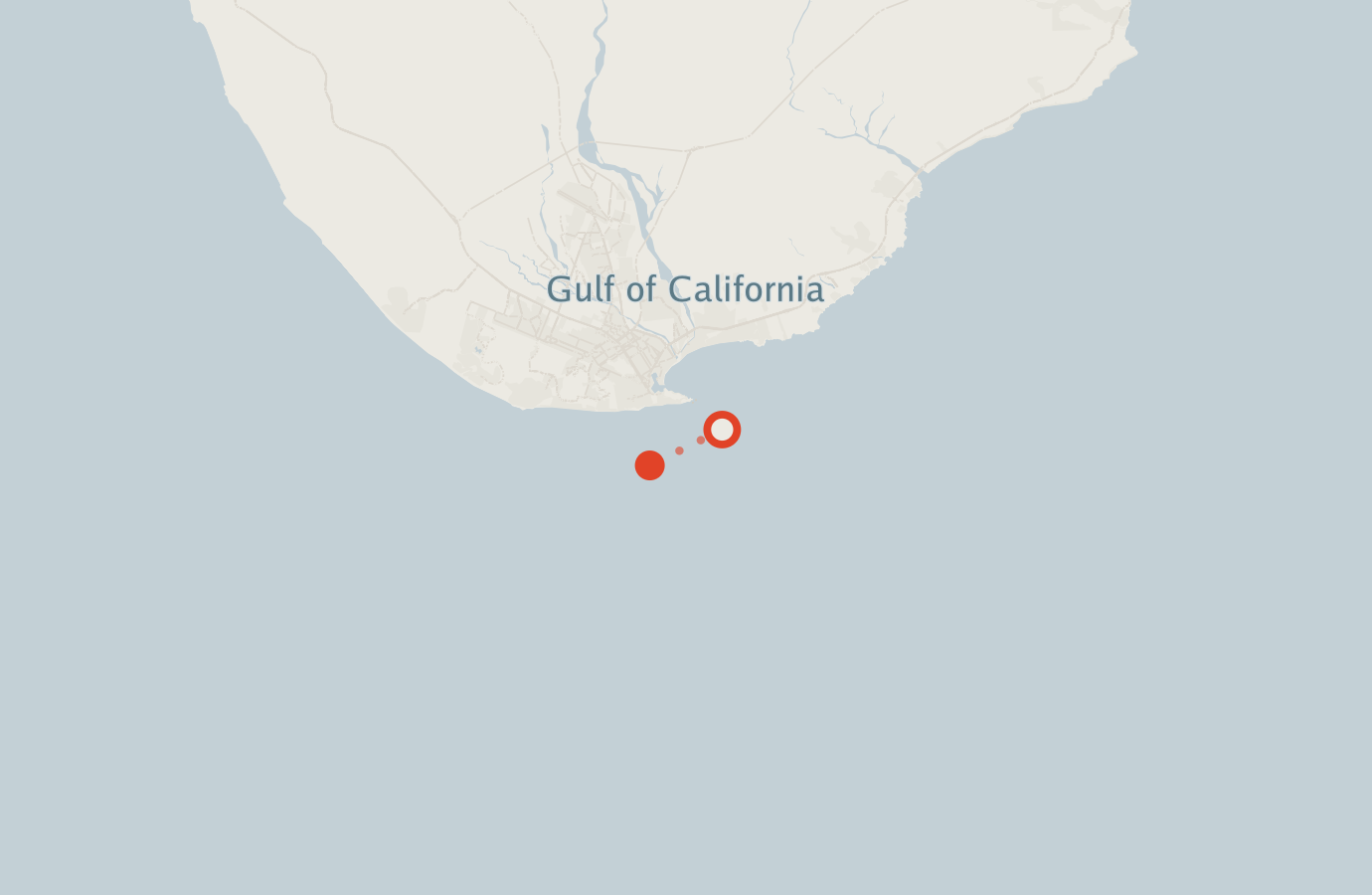 Activity map — real sighting points on an OpenStreetMap basemap
