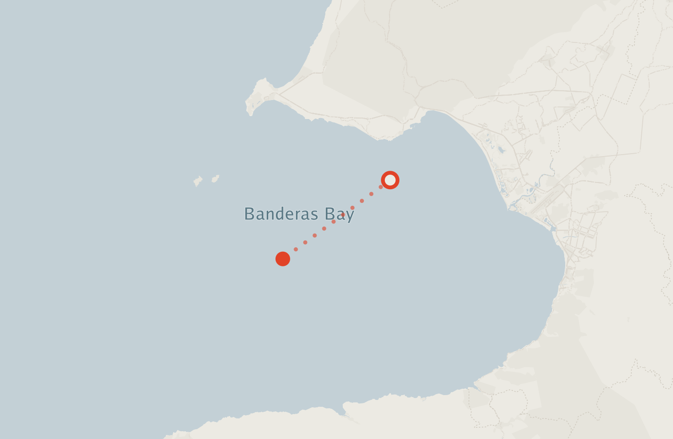 Activity map — real sighting points on an OpenStreetMap basemap