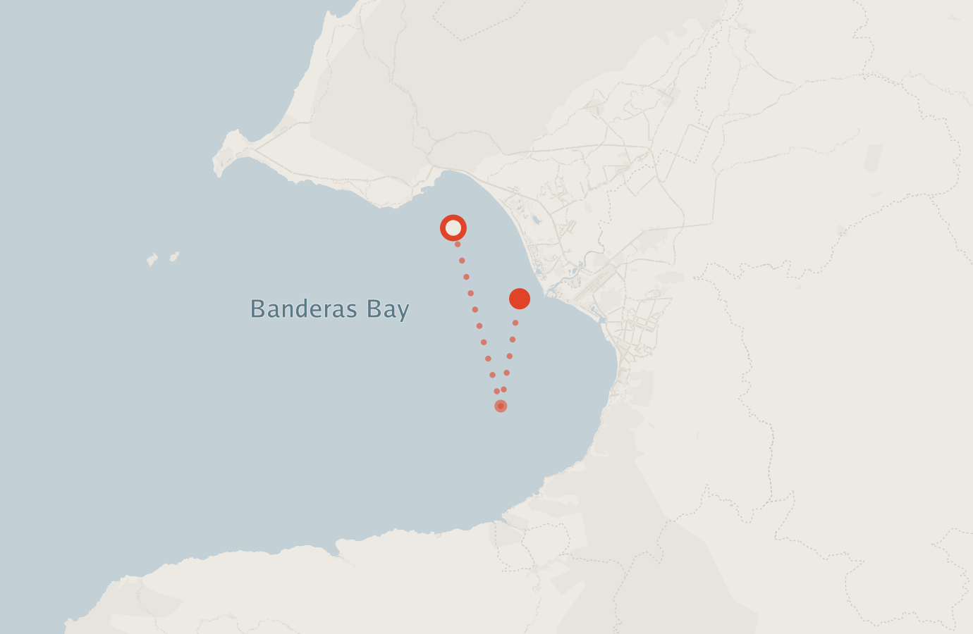 Activity map — real sighting points on an OpenStreetMap basemap