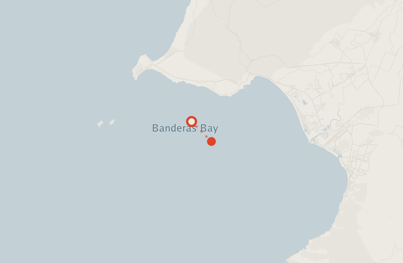 Activity map — real sighting points on an OpenStreetMap basemap