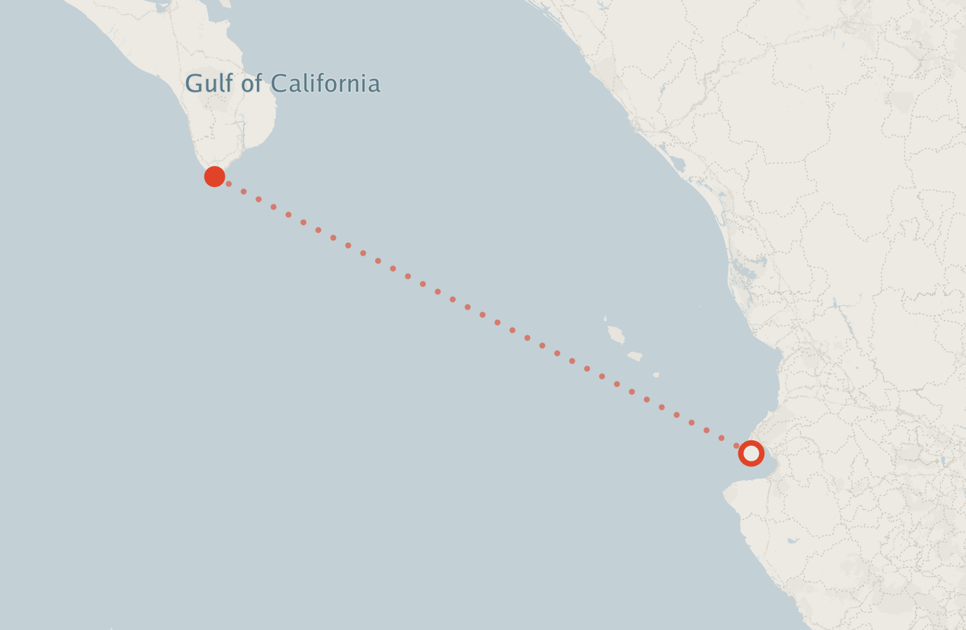 Activity map — real sighting points on an OpenStreetMap basemap
