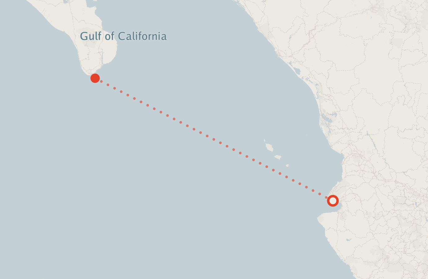 Activity map — real sighting points on an OpenStreetMap basemap
