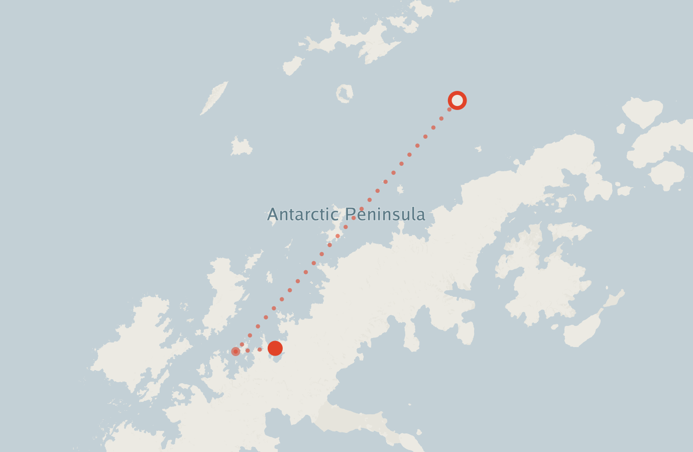 Activity map — real sighting points on an OpenStreetMap basemap