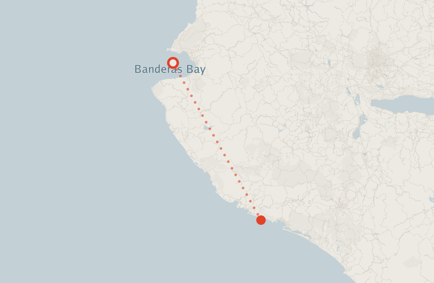 Activity map — real sighting points on an OpenStreetMap basemap