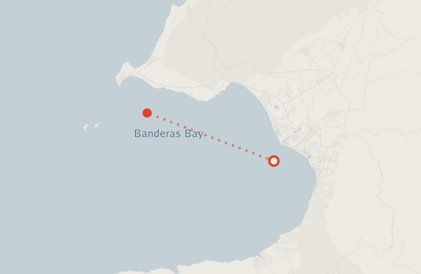 Activity map — real sighting points on an OpenStreetMap basemap