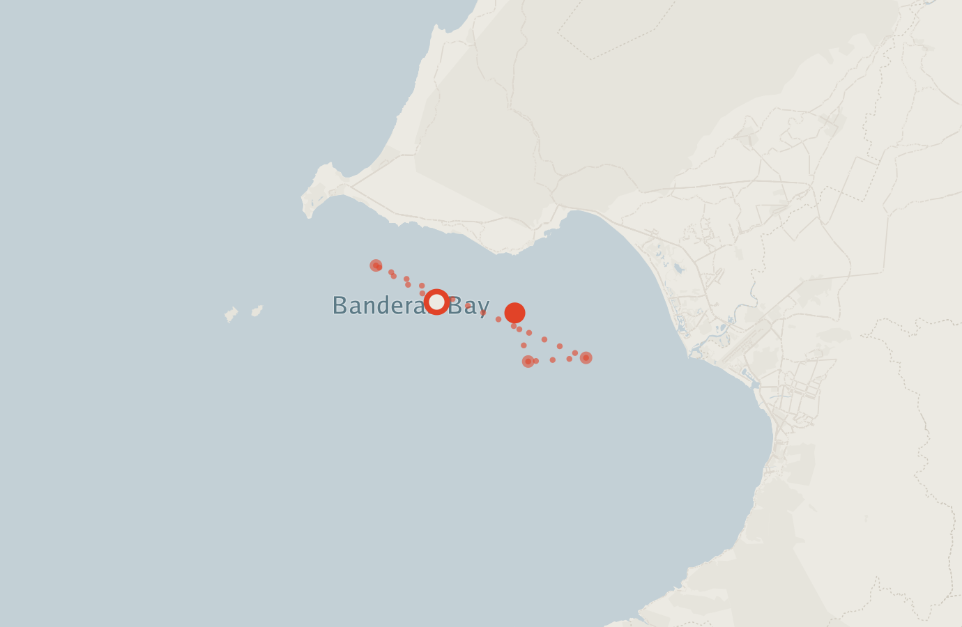 Activity map — real sighting points on an OpenStreetMap basemap