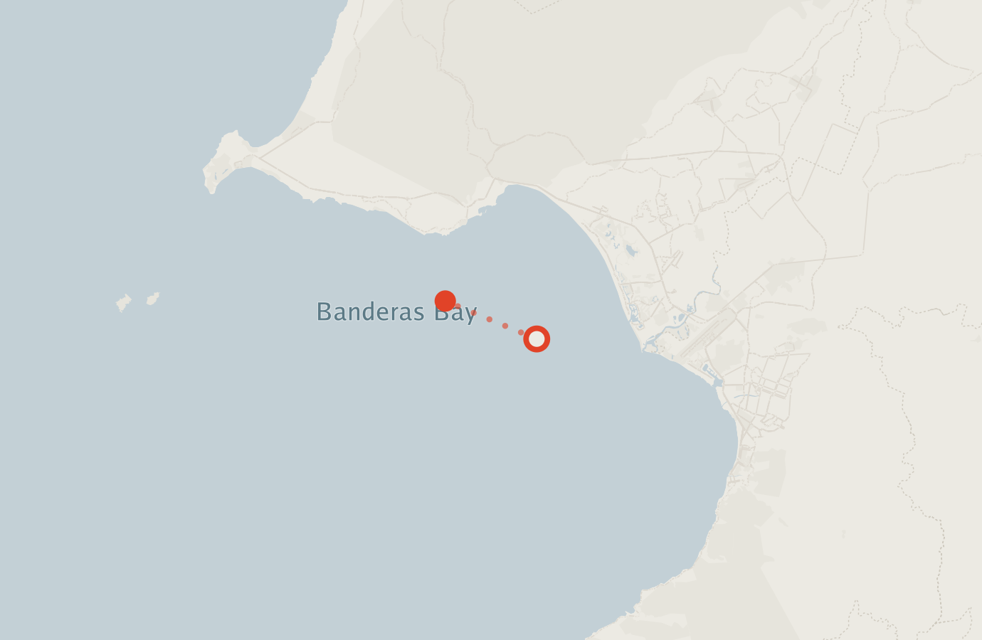 Activity map — real sighting points on an OpenStreetMap basemap