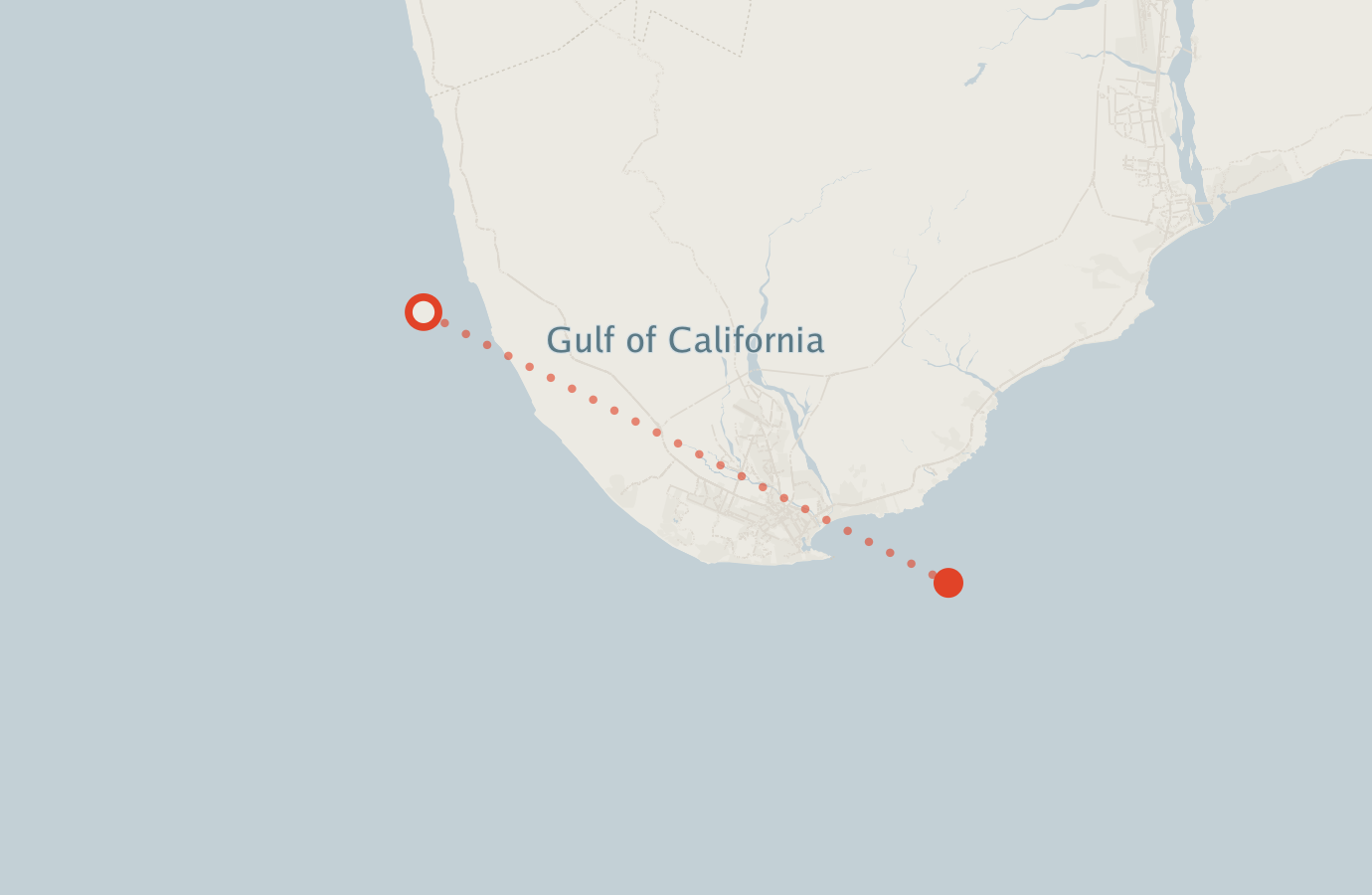 Activity map — real sighting points on an OpenStreetMap basemap