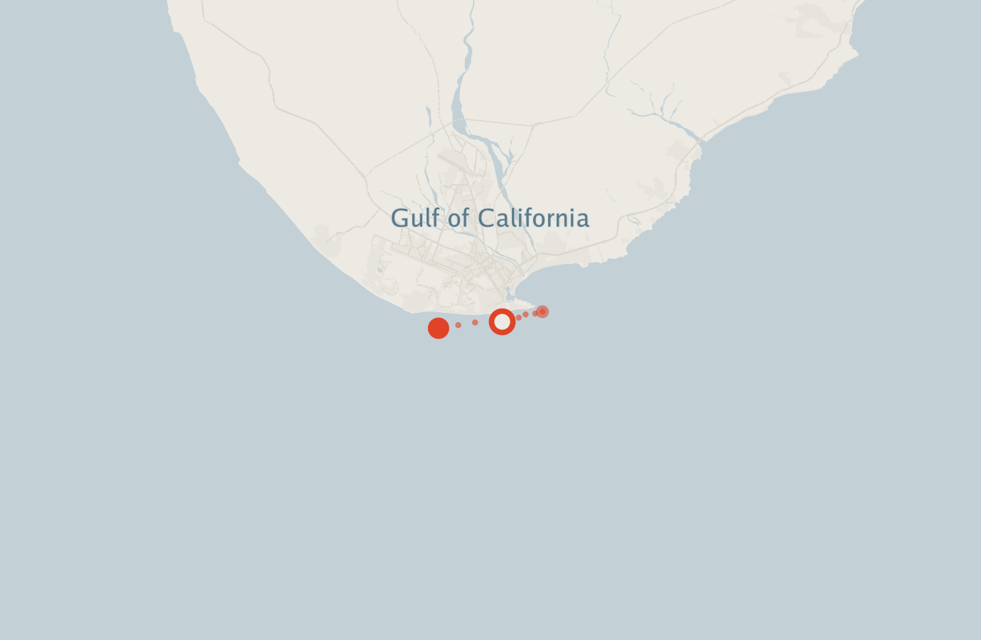 Activity map — real sighting points on an OpenStreetMap basemap