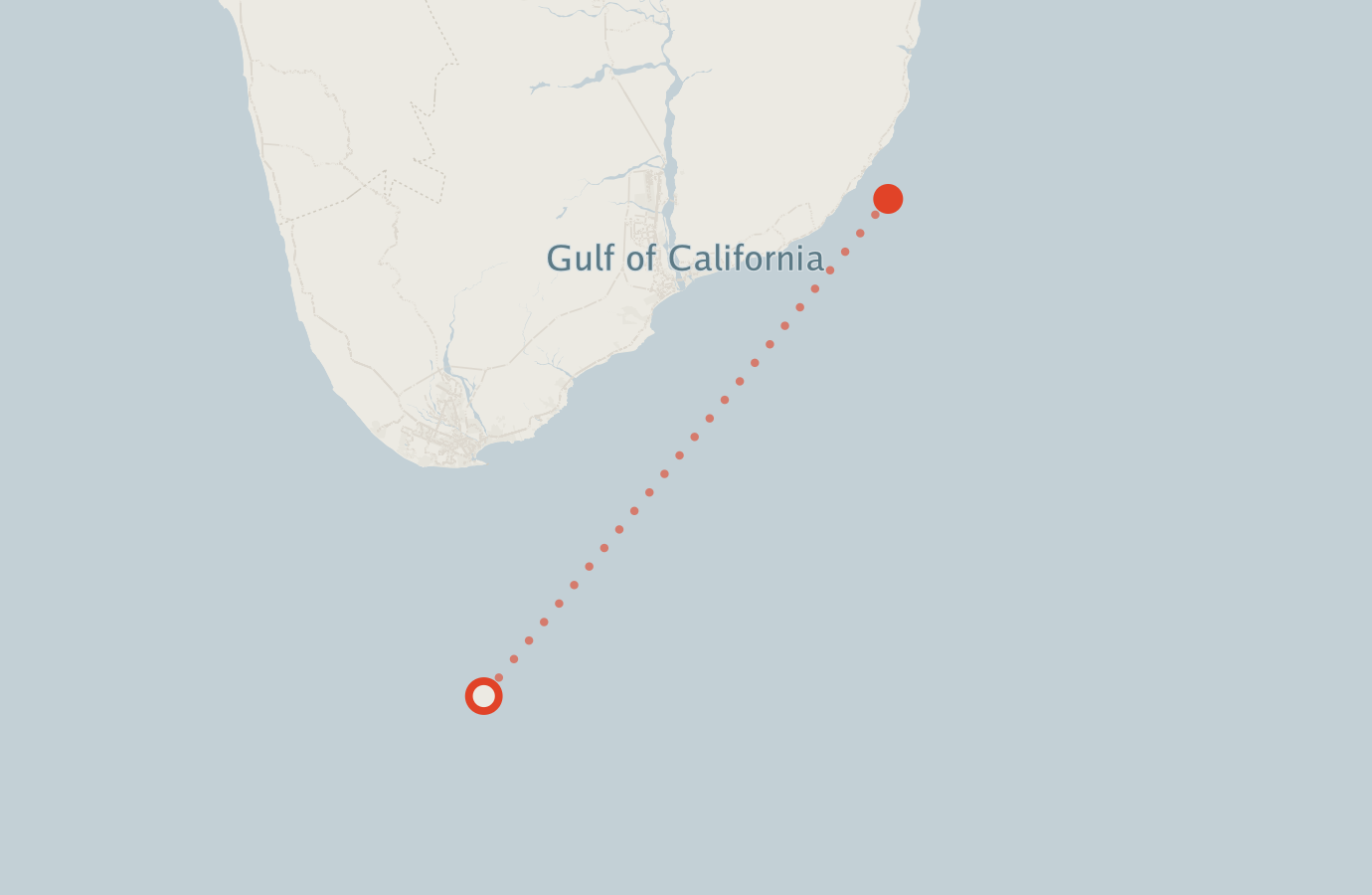 Activity map — real sighting points on an OpenStreetMap basemap