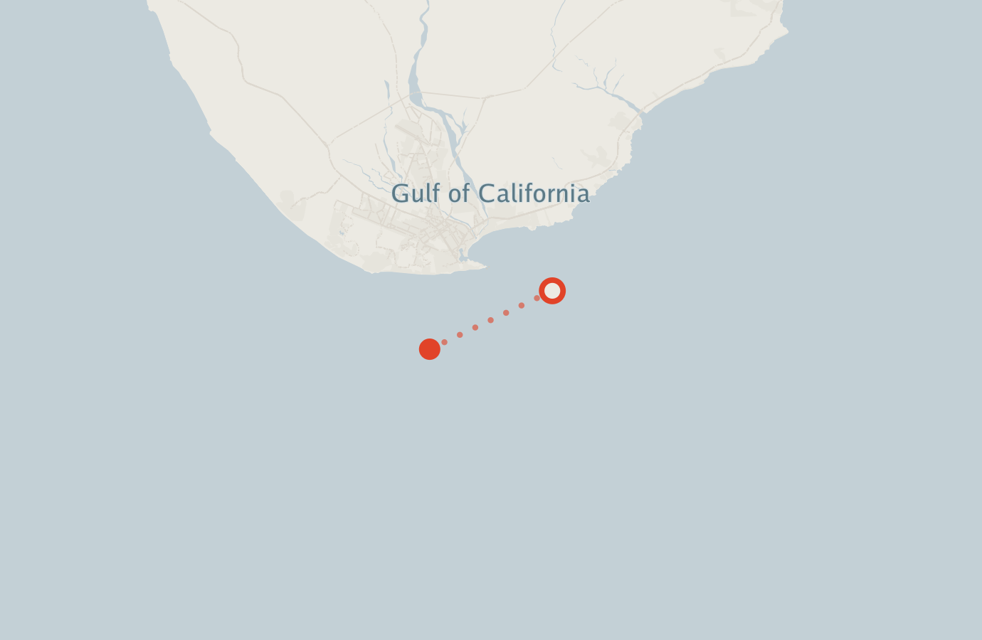 Activity map — real sighting points on an OpenStreetMap basemap