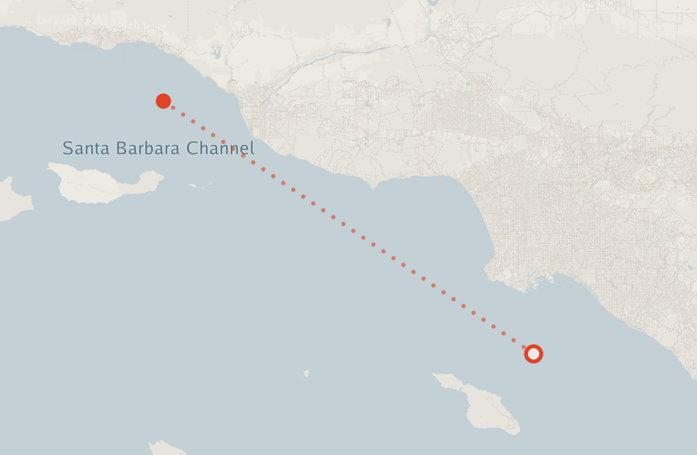 Activity map — real sighting points on an OpenStreetMap basemap