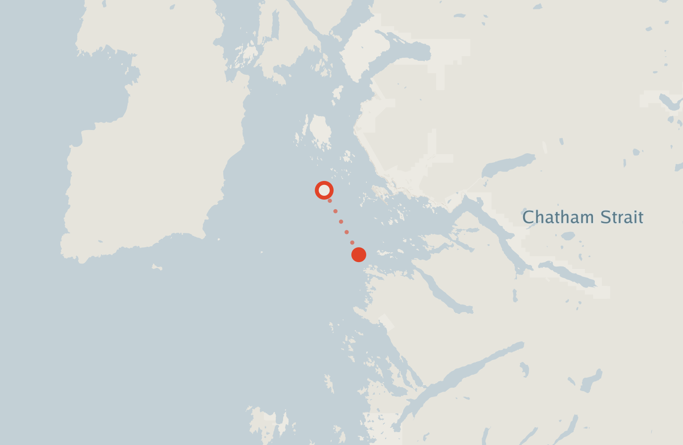 Activity map — real sighting points on an OpenStreetMap basemap