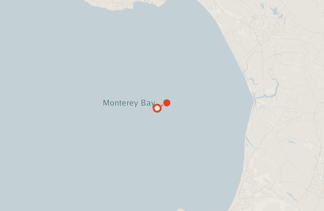 Activity map — real sighting points on an OpenStreetMap basemap
