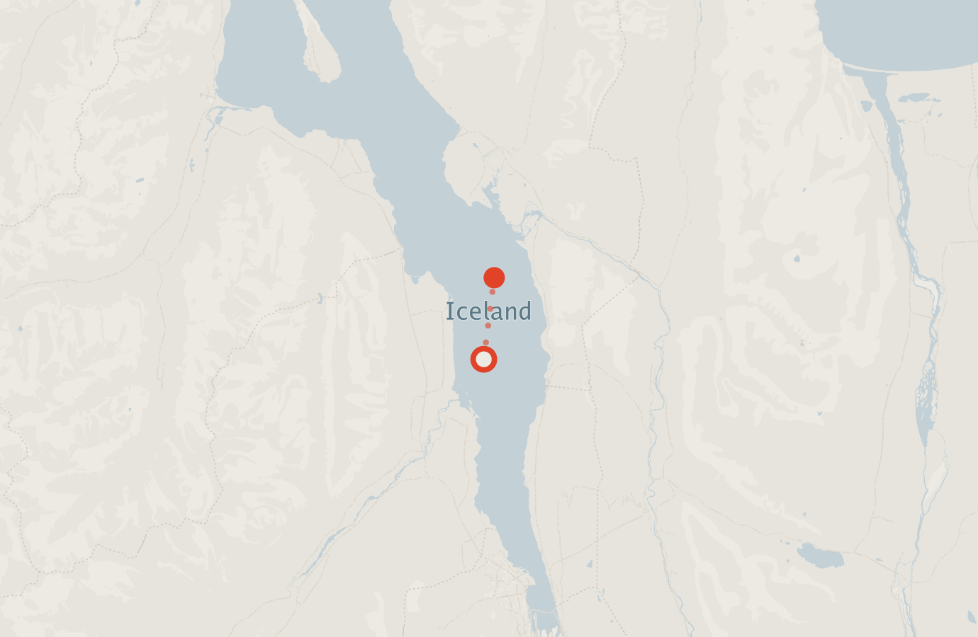 Activity map — real sighting points on an OpenStreetMap basemap