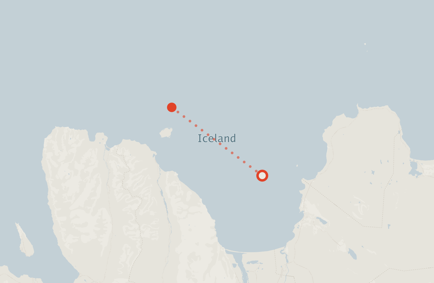 Activity map — real sighting points on an OpenStreetMap basemap