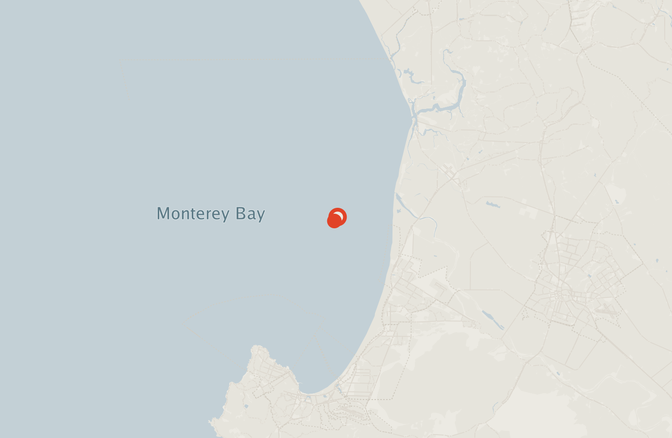 Activity map — real sighting points on an OpenStreetMap basemap