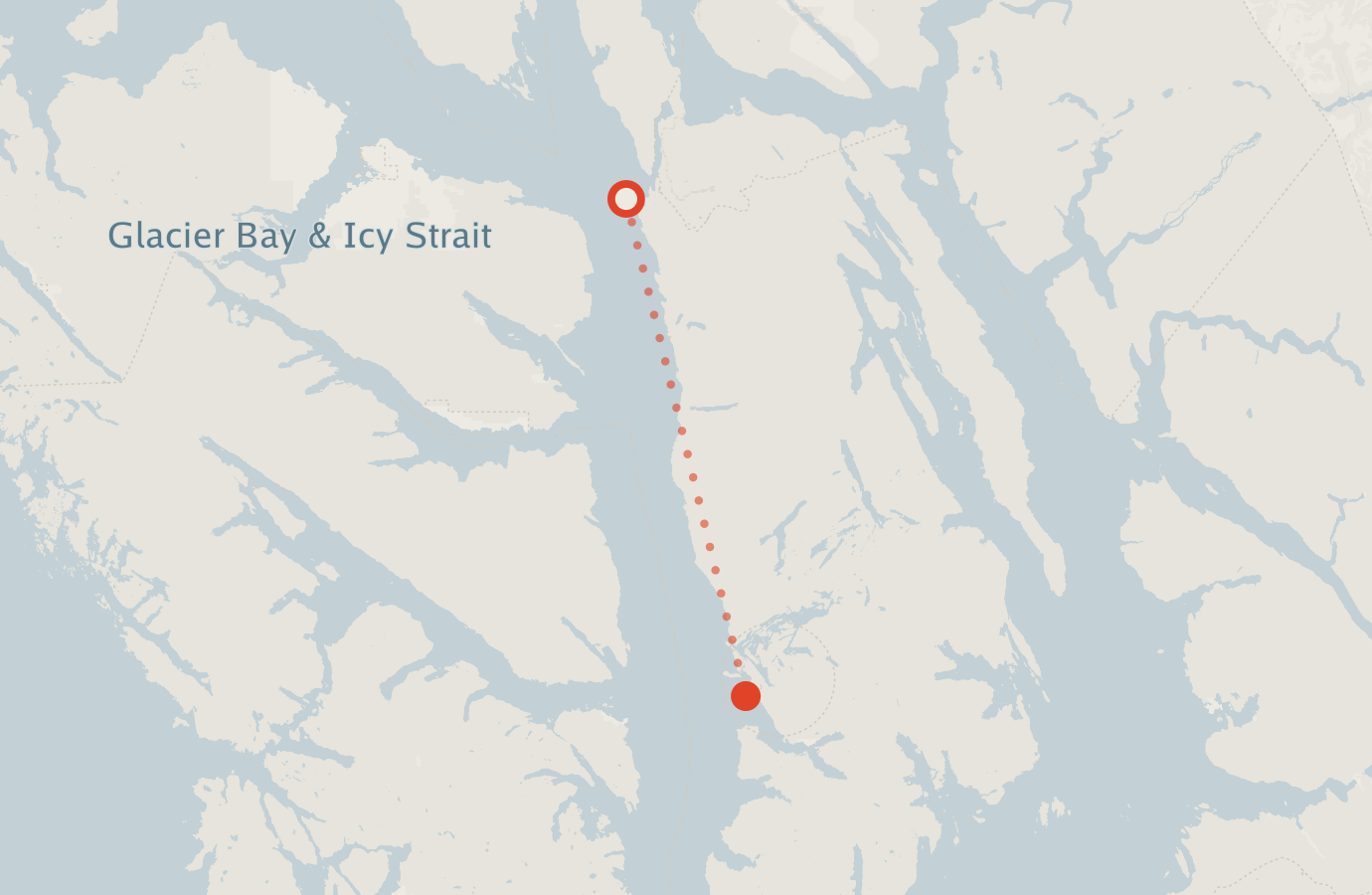 Activity map — real sighting points on an OpenStreetMap basemap