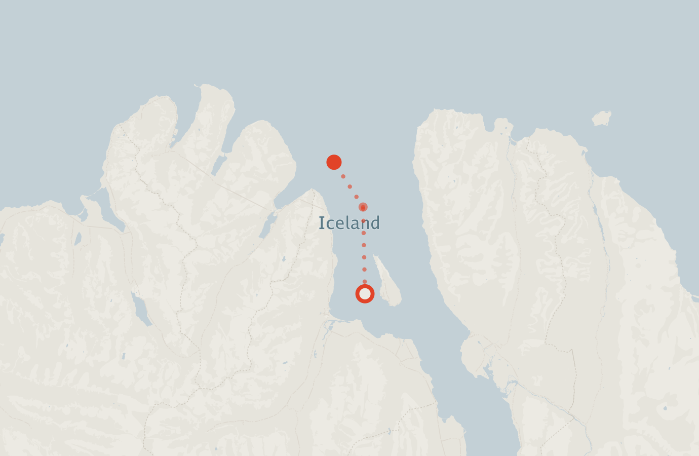 Activity map — real sighting points on an OpenStreetMap basemap