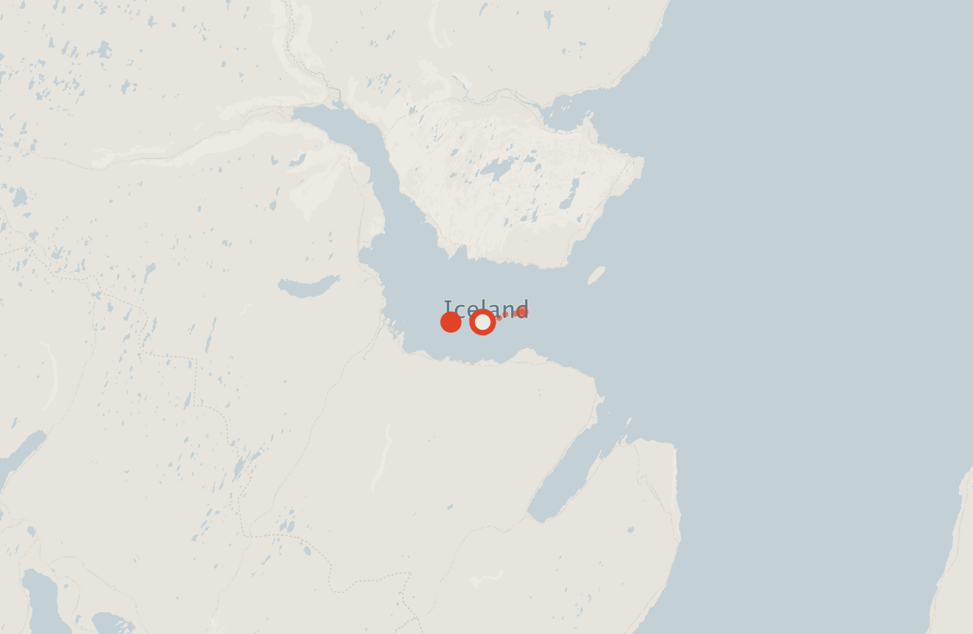 Activity map — real sighting points on an OpenStreetMap basemap