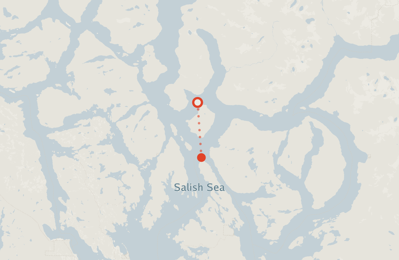 Activity map — real sighting points on an OpenStreetMap basemap