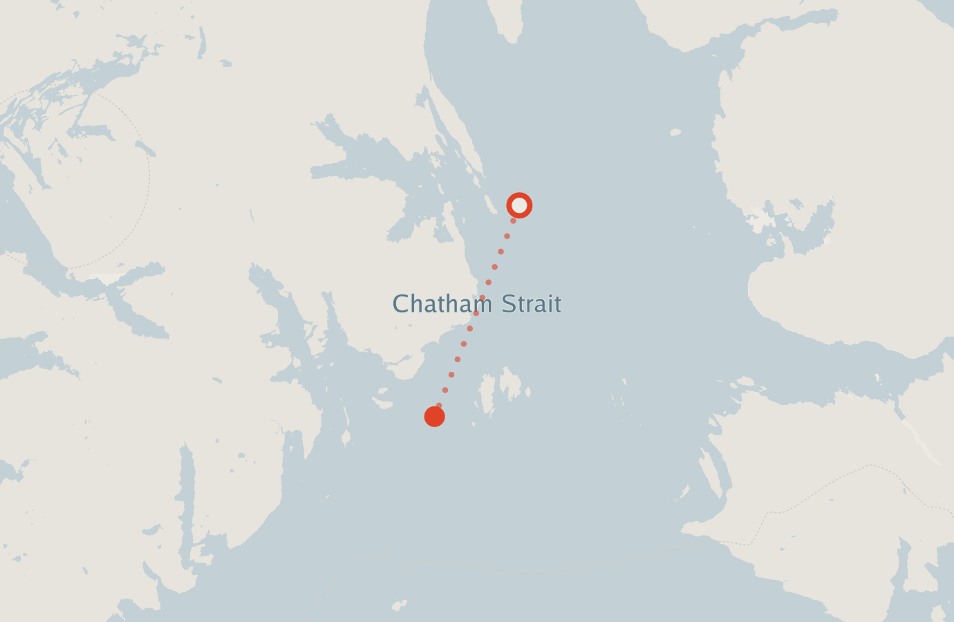 Activity map — real sighting points on an OpenStreetMap basemap