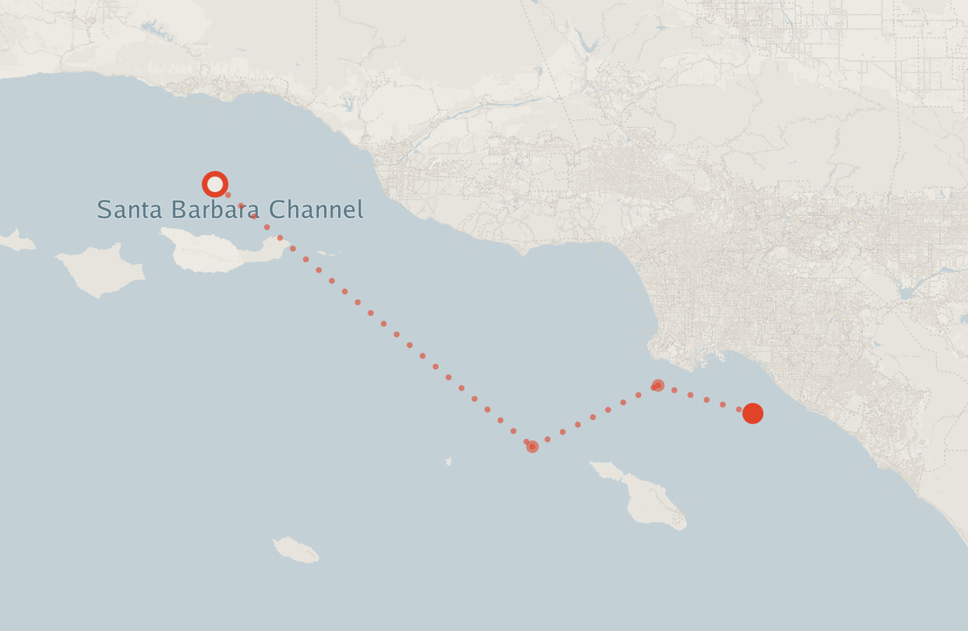 Activity map — real sighting points on an OpenStreetMap basemap