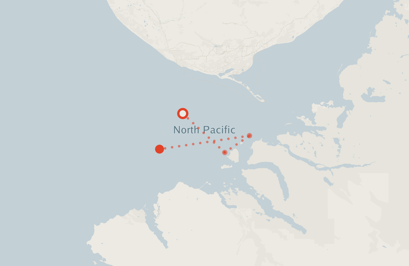 Activity map — real sighting points on an OpenStreetMap basemap
